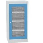 Darbnīcas instrumentu skapis ar lamināta darba virsmu