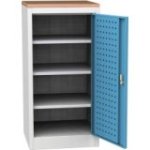 Darbnīcas instrumentu skapis ar dižskābarža darba virsmu