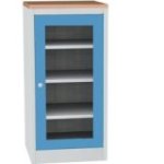 Darbnīcas instrumentu skapis ar dižskābarža darba virsmu