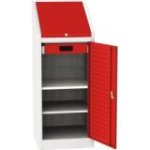 Darbnīcas instrumentu skapis ar integrētu rakstāmgaldu