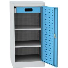 Darbnīcas instrumentu skapis ar lamināta darba virsmu