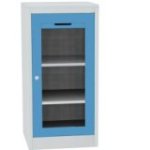 Darbnīcas instrumentu skapis ar lamināta darba virsmu