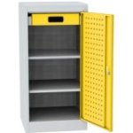 Darbnīcas instrumentu skapis ar lamināta darba virsmu