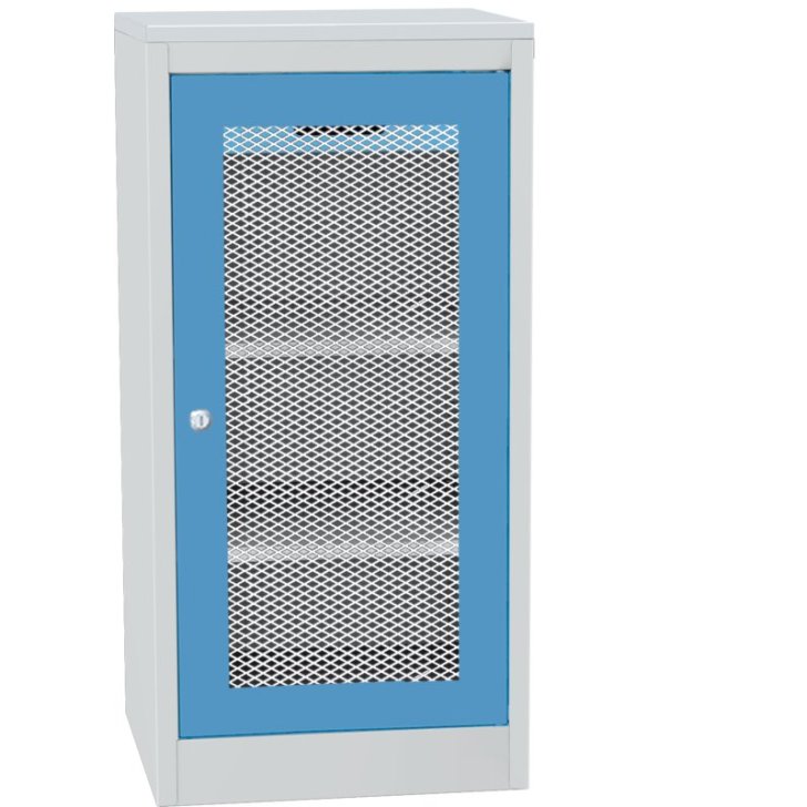 Darbnīcas instrumentu skapis ar lamināta darba virsmu