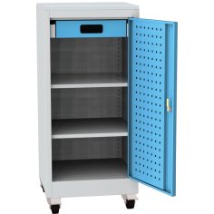 Darbnīcas instrumentu skapis uz riteņiem ar lamināta darba virsmu 2