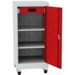 Darbnīcas instrumentu skapis uz riteņiem ar lamināta darba virsmu