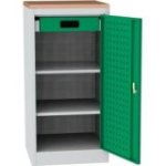 Darbnīcas instrumentu skapis ar dižskābarža darba virsmu