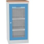 Darbnīcas instrumentu skapis ar dižskābarža darba virsmu