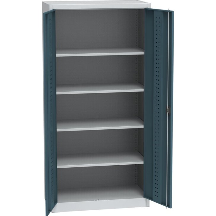 Universāls darbnīcas skapis ar 4 plauktiem