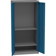 Universāls darbnīcas skapis ar DVB perforāciju un 2 plauktiem