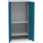 Universāls darbnīcas skapis ar DVB perforāciju un 2 plauktiem