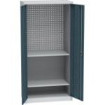 Universāls darbnīcas skapis ar DVB perforāciju un 2 plauktiem