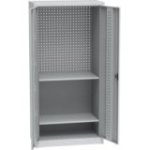 Universāls darbnīcas skapis ar DVB perforāciju un 2 plauktiem