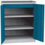 Universāls darbnīcas skapis ar DVB perforāciju, 1 atvilktni un 2 plauktiem