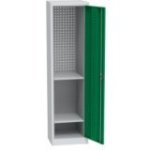 Universāls darbnīcas skapis (505 mm) ar DVB perforāciju un 2 plauktiem