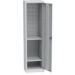 Universāls darbnīcas skapis (505 mm) ar DVB perforāciju un 2 plauktiem