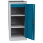 Universāls darbnīcas skapis (505 mm) ar DVB perforāciju, 1 atvilktni un 2 plauktiem