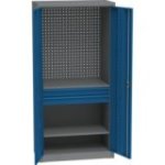 Universāls darbnīcas skapis ar DVB perforāciju, 2 atvilktnēm un 2 plauktiem