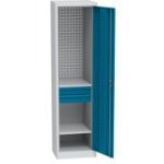 Universāls darbnīcas skapis (505 mm) ar DVB perforāciju, 2 atvilktnēm un 2 plauktiem