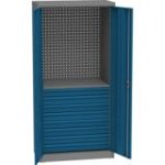 Universāls darbnīcas skapis ar DVB perforāciju, 8 atvilktnēm un 1 plauktu