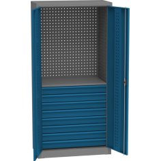 Universāls darbnīcas skapis ar DVB perforāciju, 8 atvilktnēm un 1 plauktu 2