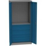 Universāls darbnīcas skapis ar DVB perforāciju, 8 atvilktnēm un 1 plauktu