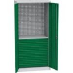 Universāls darbnīcas skapis ar DVB perforāciju, 8 atvilktnēm un 1 plauktu