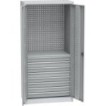 Universāls darbnīcas skapis ar DVB perforāciju, 8 atvilktnēm un 1 plauktu