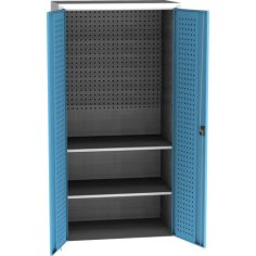 Lieljaudas SPD universāls darbnīcas skapis ar DVB perforāciju un 2 plauktiem