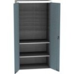 Lieljaudas SPD universāls darbnīcas skapis ar DVB perforāciju un 2 plauktiem