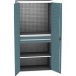 Lieljaudas SPD universāls darbnīcas skapis ar DVB perforāciju, 2 atvilktnēm un 2 plauktiem