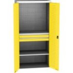 Lieljaudas SPD universāls darbnīcas skapis ar DVB perforāciju, 2 atvilktnēm un 2 plauktiem