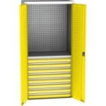 Lieljaudas SPD universāls darbnīcas skapis ar DVB perforāciju, 8 atvilktnēm un 2 plauktiem