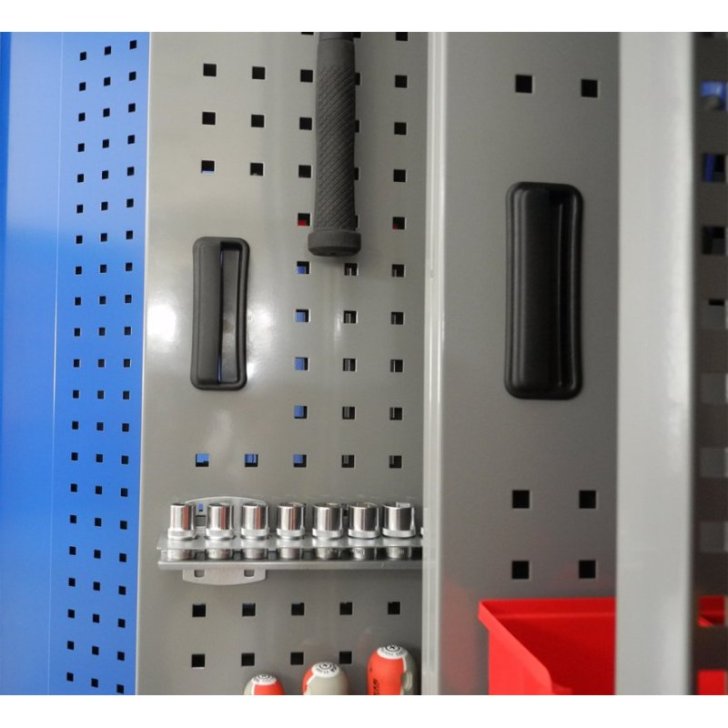 Universāls darbnīcas skapis ar izvelkamajiem paneļiem