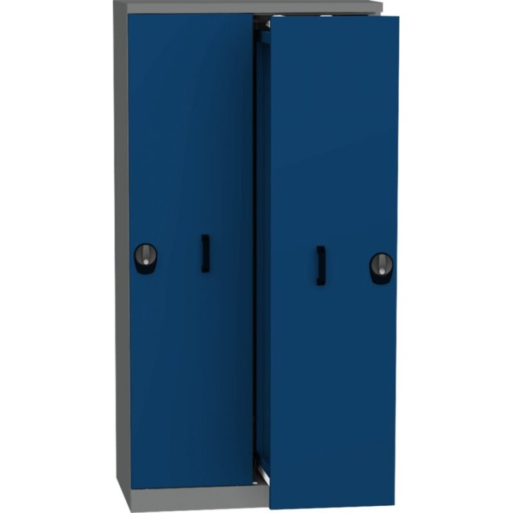 Universāls darbnīcas skapis ar 2 vertikālām atvilktnēm