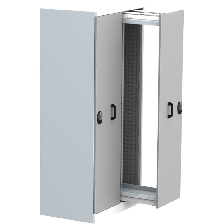 Universāls darbnīcas skapis ar 2 vertikālām atvilktnēm