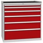 Vairāku atvilktņu darbnīcas skapis DPO_07_F