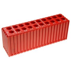 Plastmasas kaste vrtaku uzglabāšanai