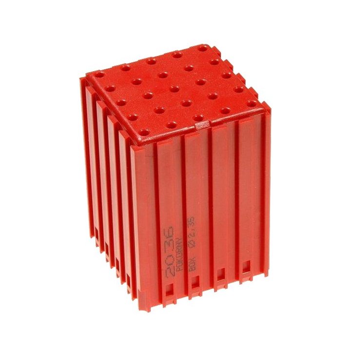 Plastmasas CNC gulta ar cilindrisko kātu 2,35 mm