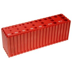 Plastmasas kaste vītņu uzgriežņu uzglabāšanai