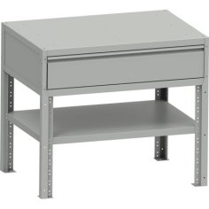 Pamatnes rāmis MMS VARIO sērijas darbagaldiem ar 1 atvilktni un 1 plauktu