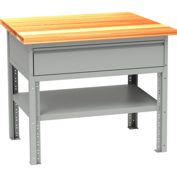 Pamatnes rāmis MMS VARIO sērijas darbagaldiem ar 1 atvilktni un 1 plauktu