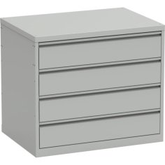 Pamatkonteiners MMS VARIO sērijas darbagaldiem ar 4 atvilktnēm 2