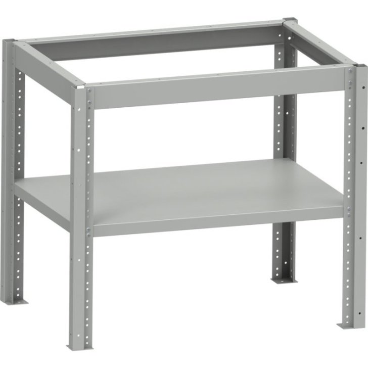 Pamatnes rāmis MMS VARIO sērijas darbagaldiem ar 1 plauktu