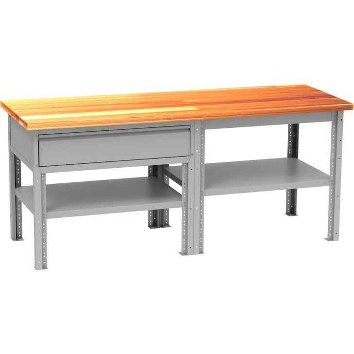 Pamatnes rāmis MMS VARIO sērijas darbagaldiem ar 1 plauktu