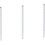 Galda virsmas sienas plaukta tērauda vertikālais pagarinājums LDS galdiem (1065 mm)