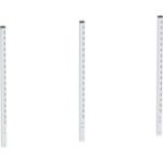 Galda virsmas sienas plaukta tērauda vertikālais pagarinājums LDS galdiem (1065 mm)