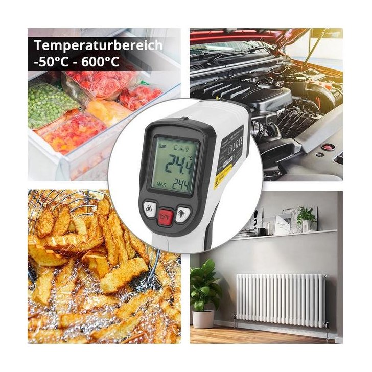 Infrasarkanais lāzera termometrs ILT-600 ST -50C° līdz 600°C