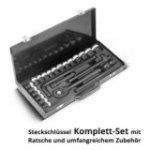 24 daļu uzgaļu komplekts ar sprūdrata atslēgu