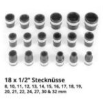 24 daļu uzgaļu komplekts ar sprūdrata atslēgu